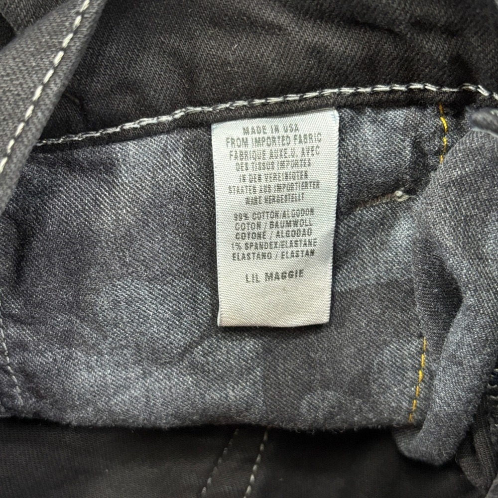 Lucky Brand Lil Maggie Black Jeans Womens 2/26 Y2K Vintage Made in USA - Picture 5 of 11